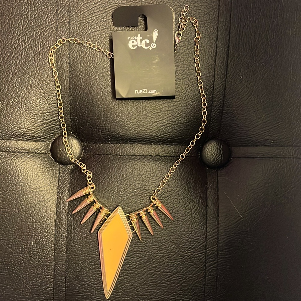 Peach Spiked Necklace